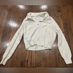 Abercrombie&Fitch Cream Funnel-Neck Women’s Sweater